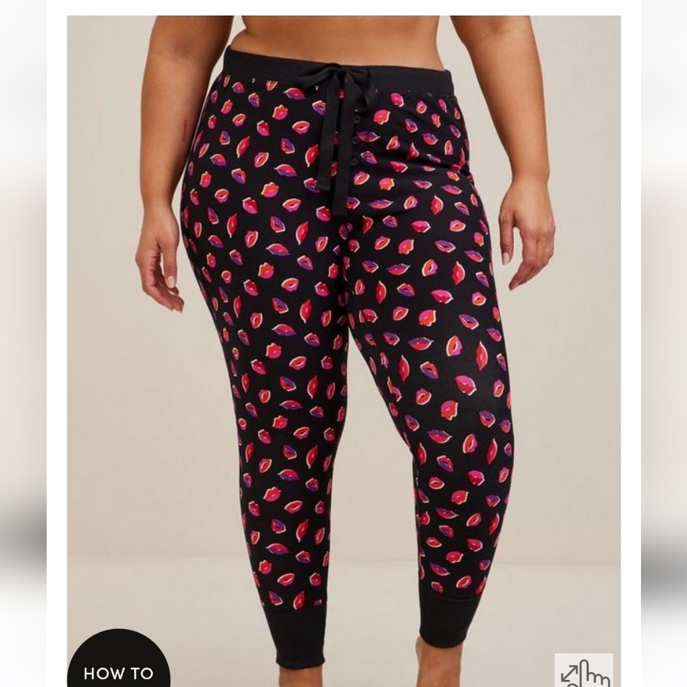 🆕️💋 2X LIPS / KISS FOXY FULL LENGTH SLEEP LEGGING💋